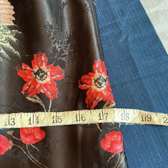 ANGELA MARA floral satin sleeveless dress size extra large - Picture 10 of 11